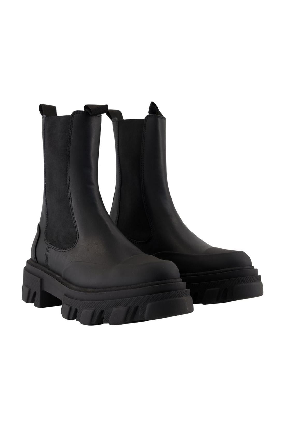 Chelsea-Boots - Ganni - Leder - Schwarz