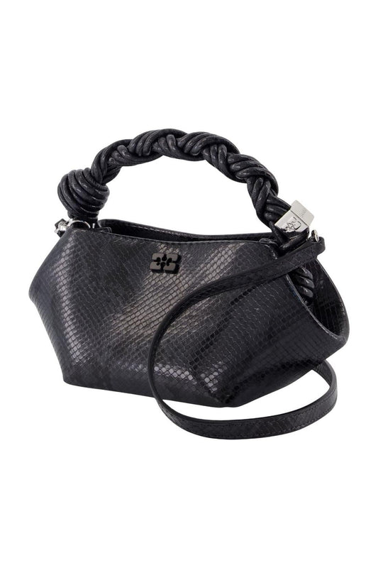 Bou Mini Snake Handtasche - Ganni - Synthetik - Schwarz
