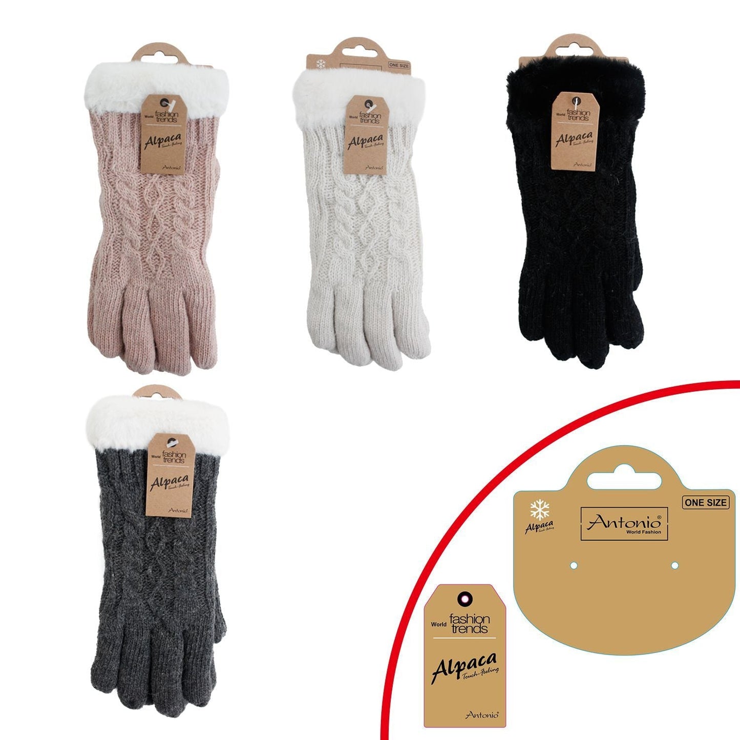Winter Damen Handschuhe » Strickhandschuhe Soft Teddy » gefütterte Damenhandschuhe Winterhandschuhe
