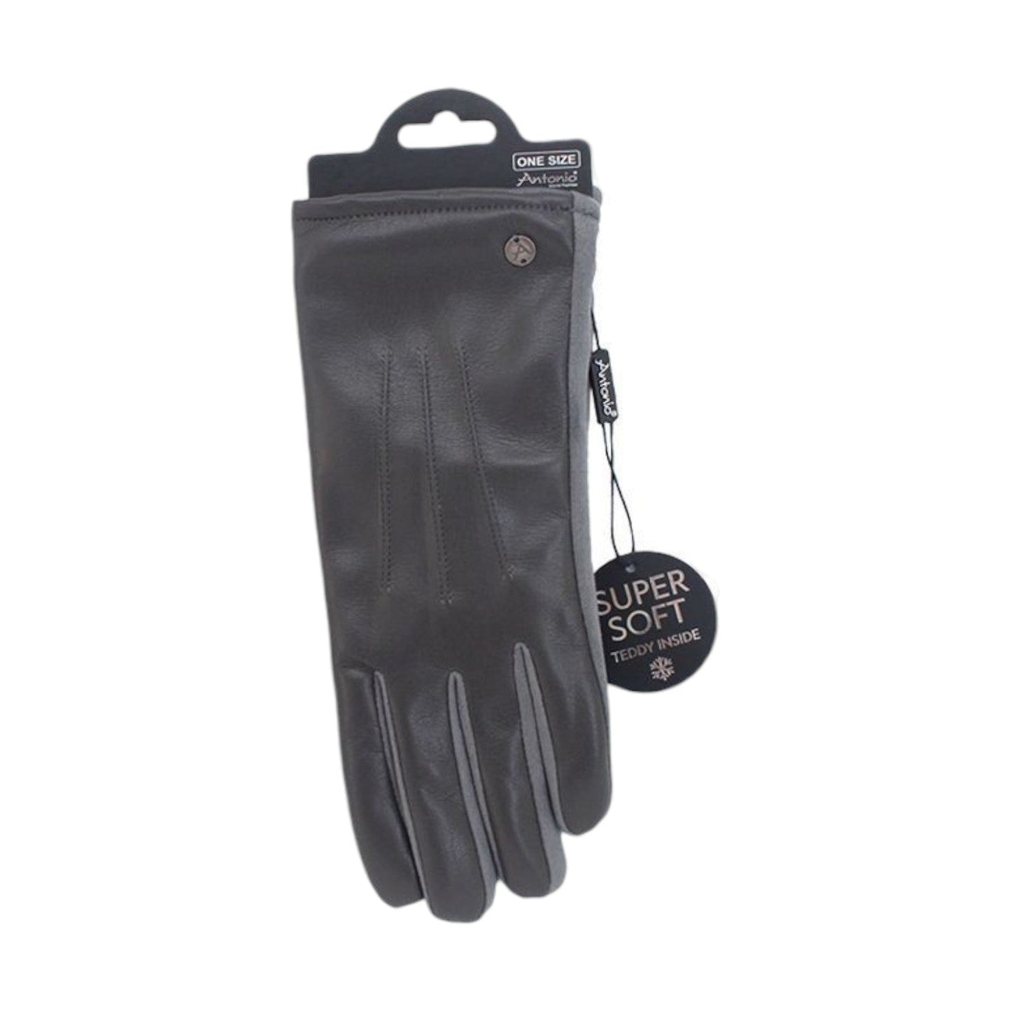 Gefütterte Winter Damen Handschuhe » Kunstleder PU Nappa » Fingerhandschuhe Teddy Fell Innenfutter I Winterhandschuhe mit Teddyfell » Touchfunktion