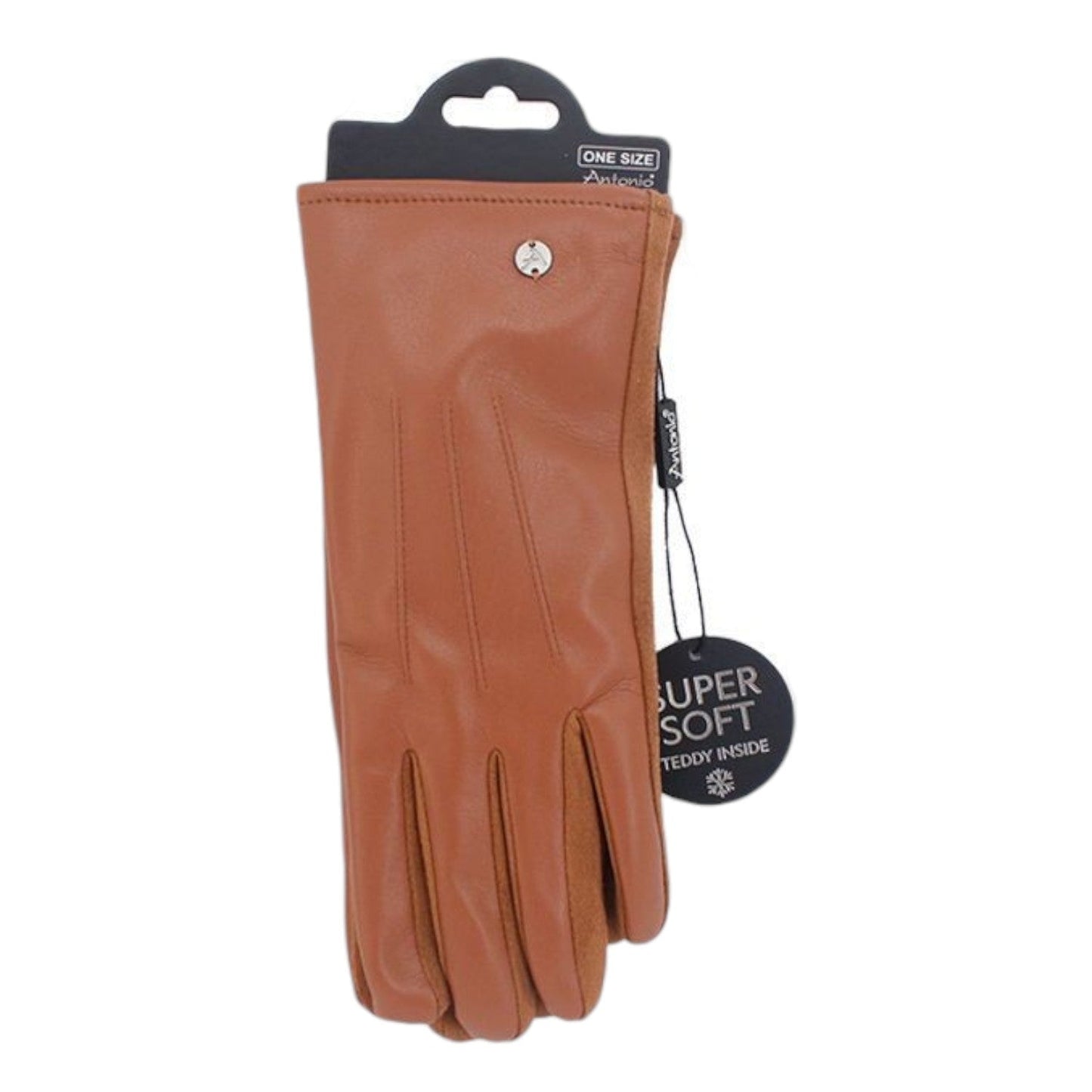 Gefütterte Winter Damen Handschuhe » Kunstleder PU Nappa » Fingerhandschuhe Teddy Fell Innenfutter I Winterhandschuhe mit Teddyfell » Touchfunktion