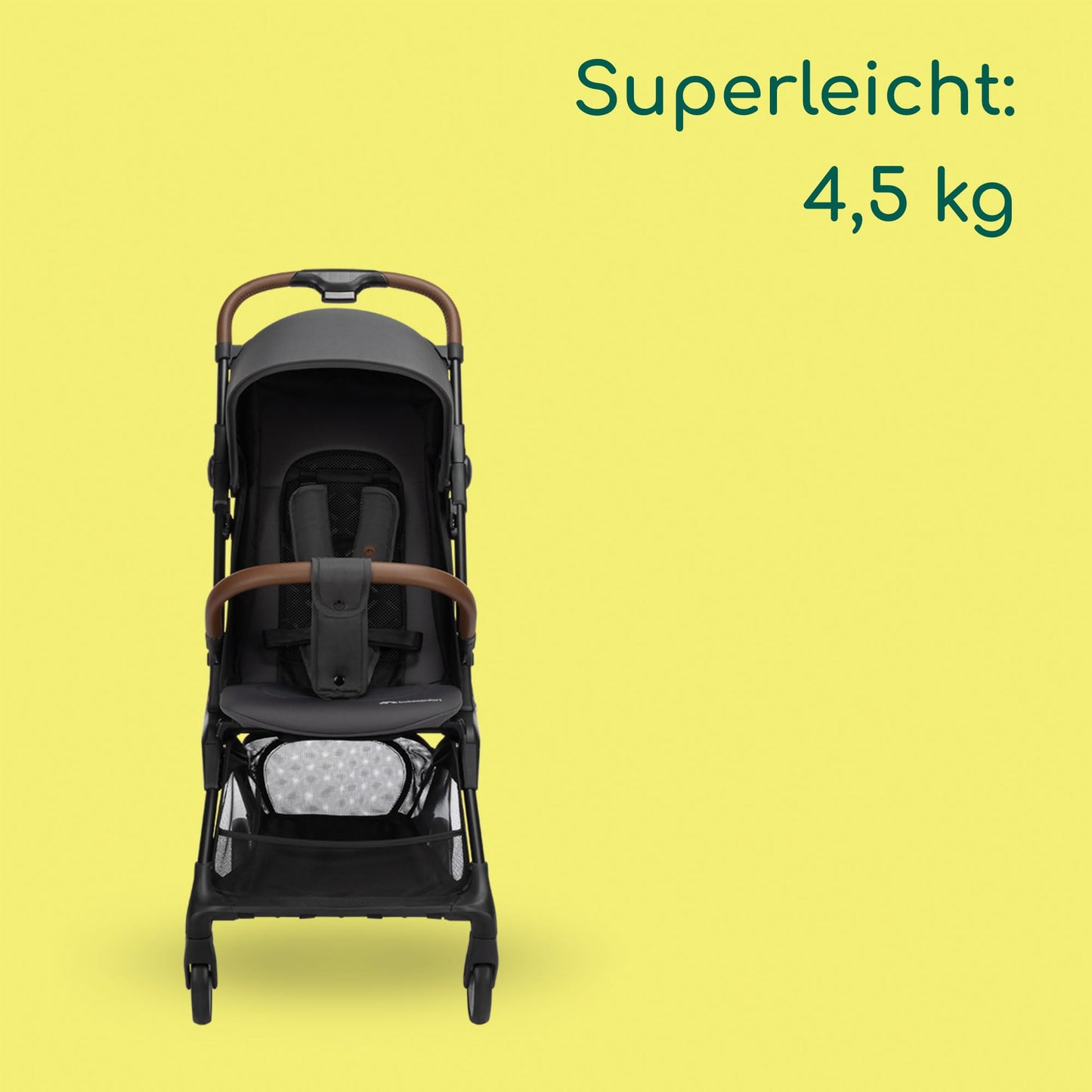 Bebeconfort Zephir, kompakter Baby Kinderwagen, 0–4 Jahre (bis zu 22 kg), leichter Reise Buggy (4,5 kg), in Kabinengröße, flacher und verstellbarer Sitz, Aufbewahrungskorb, Mineral Green