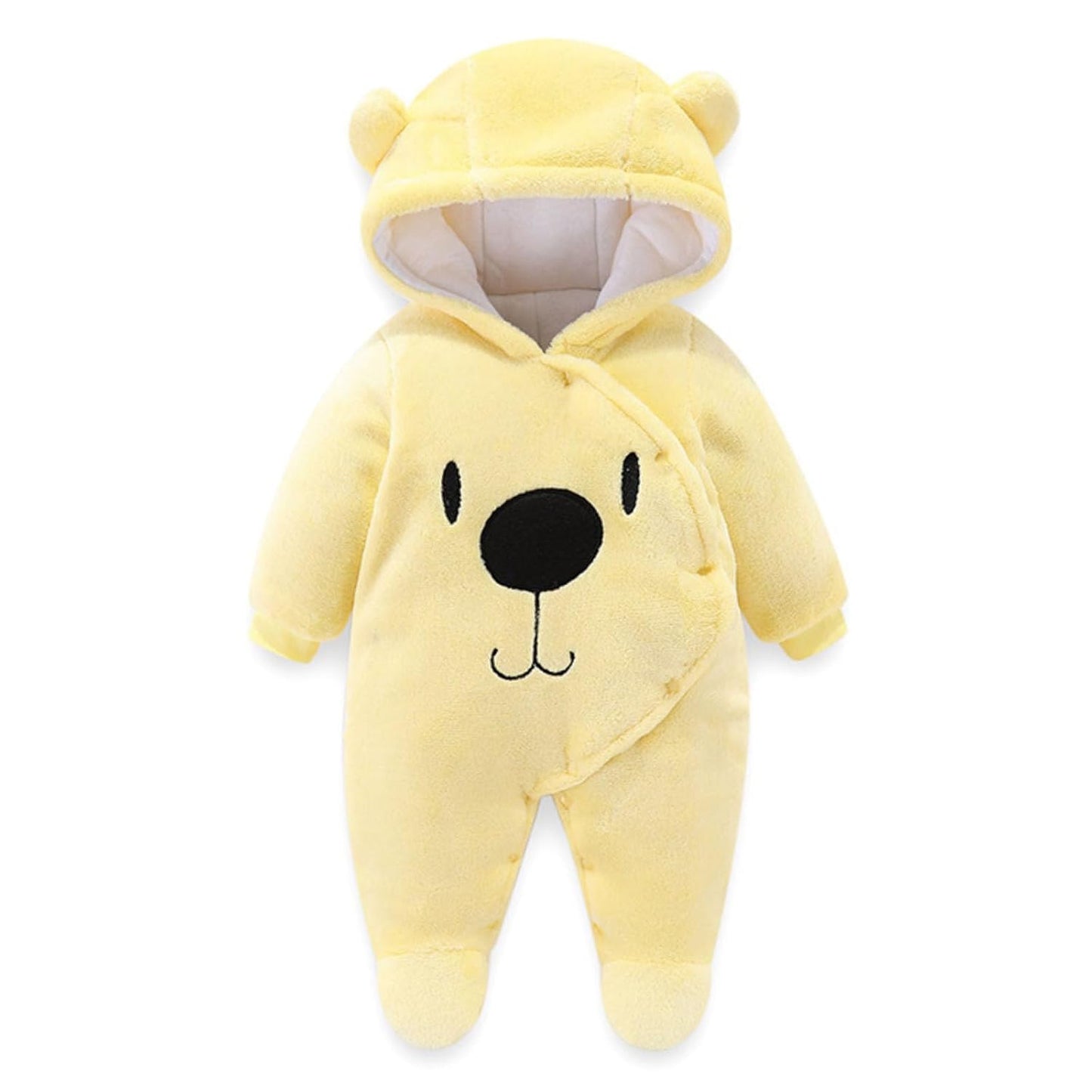 Baby Overall Winter Mit Kapuze Schneeanzug Flanell Strampler Spieler Spielanzug Mit Füße Karikatur Jumpsuit Kleidung 0-3 Monate