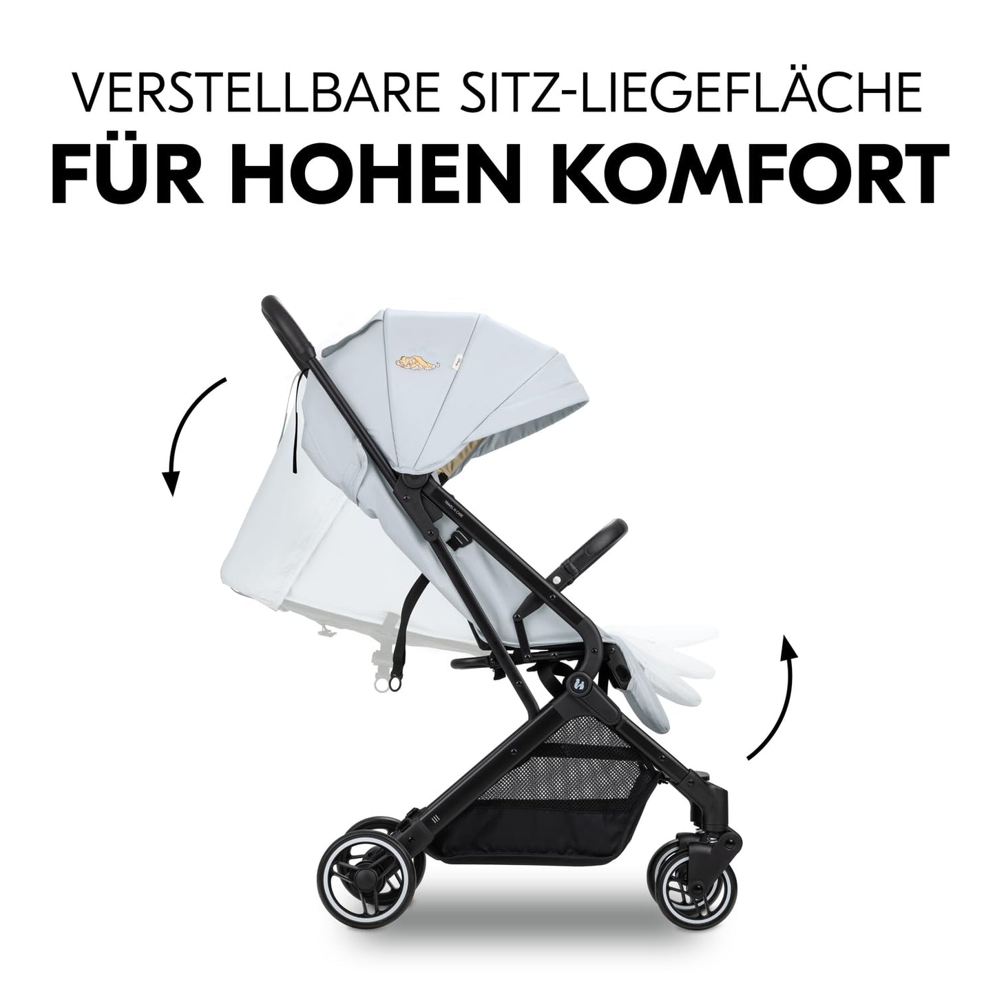 Hauck Travel N Care Dark Olive Kinderwagen – Leichter Reise Buggy für Kinder ab Geburt bis 22 kg mit Liegefunktion, kompakt und UPF 50+