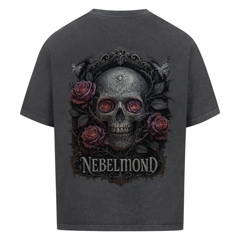Gothic Rose Skull | Occult Spirituality Collection | Nebelmond Oversized Shirt