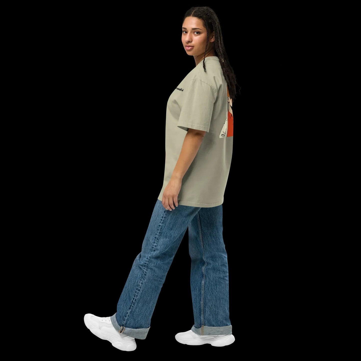 Oversized T-Shirt "be mindful"