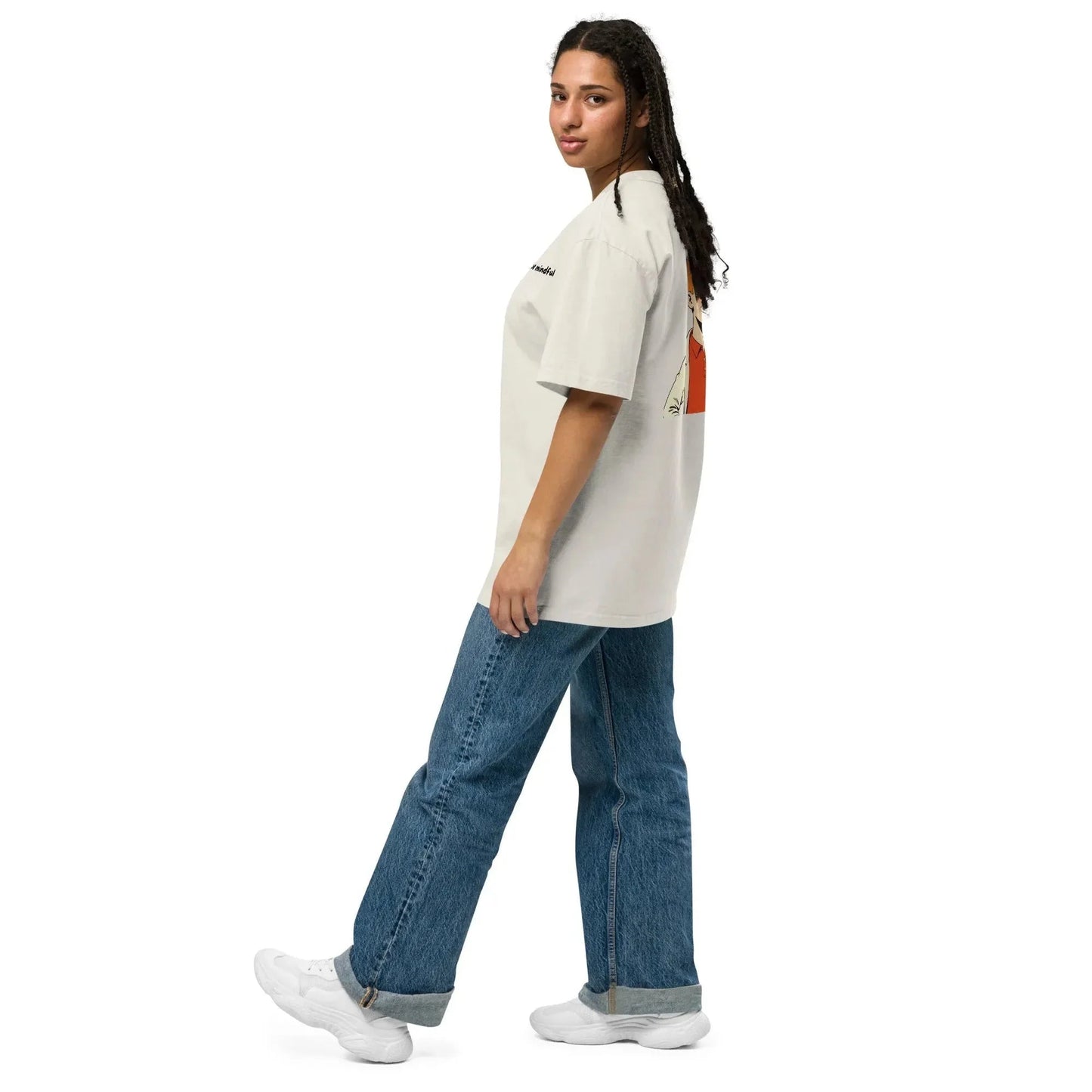 Oversized T-Shirt "be mindful"