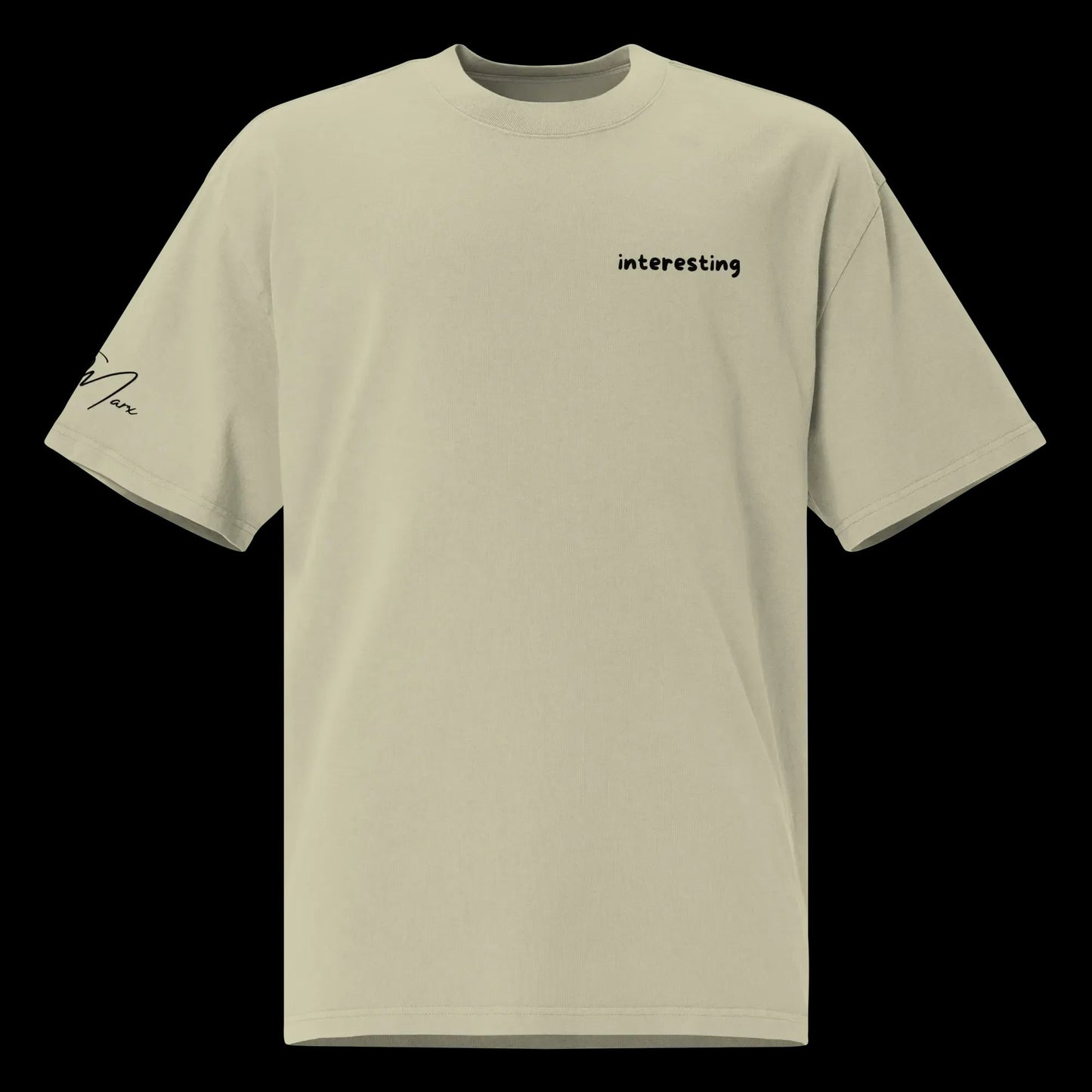 Oversized T-Shirt "interesting"