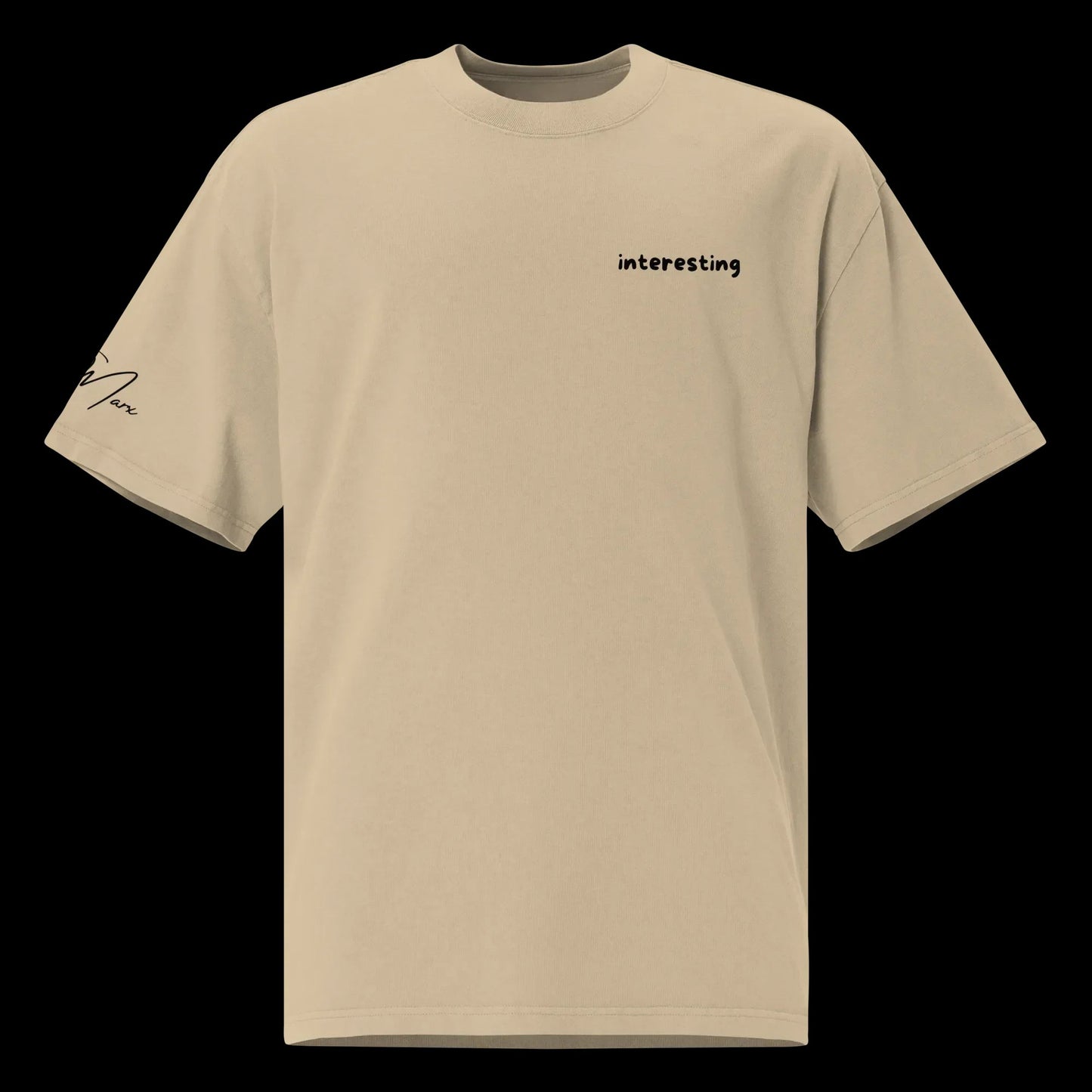 Oversized T-Shirt "interesting"