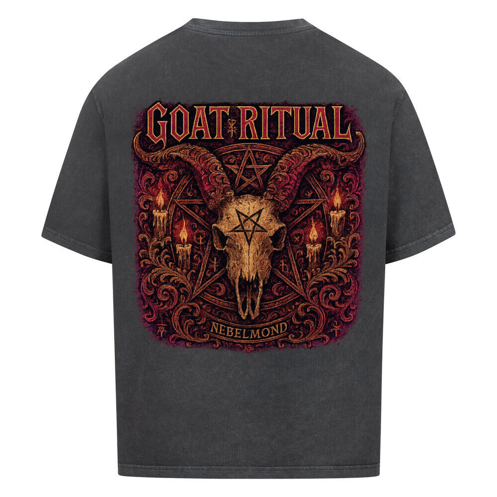 Goat Ritual | Occult Beast & Skulls Collection | Nebelmond Oversized Shirt