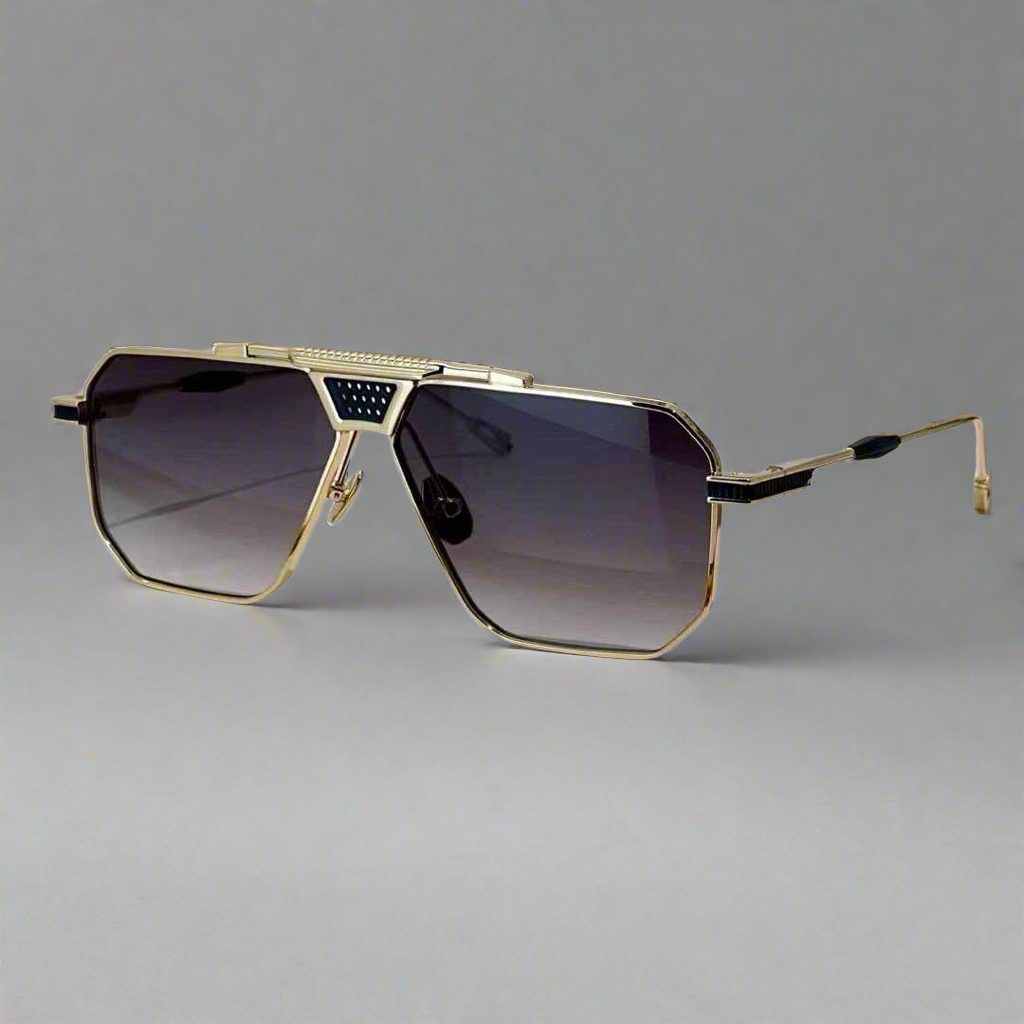 T Henri berlinette ultralight titanium square pilot sunglasses