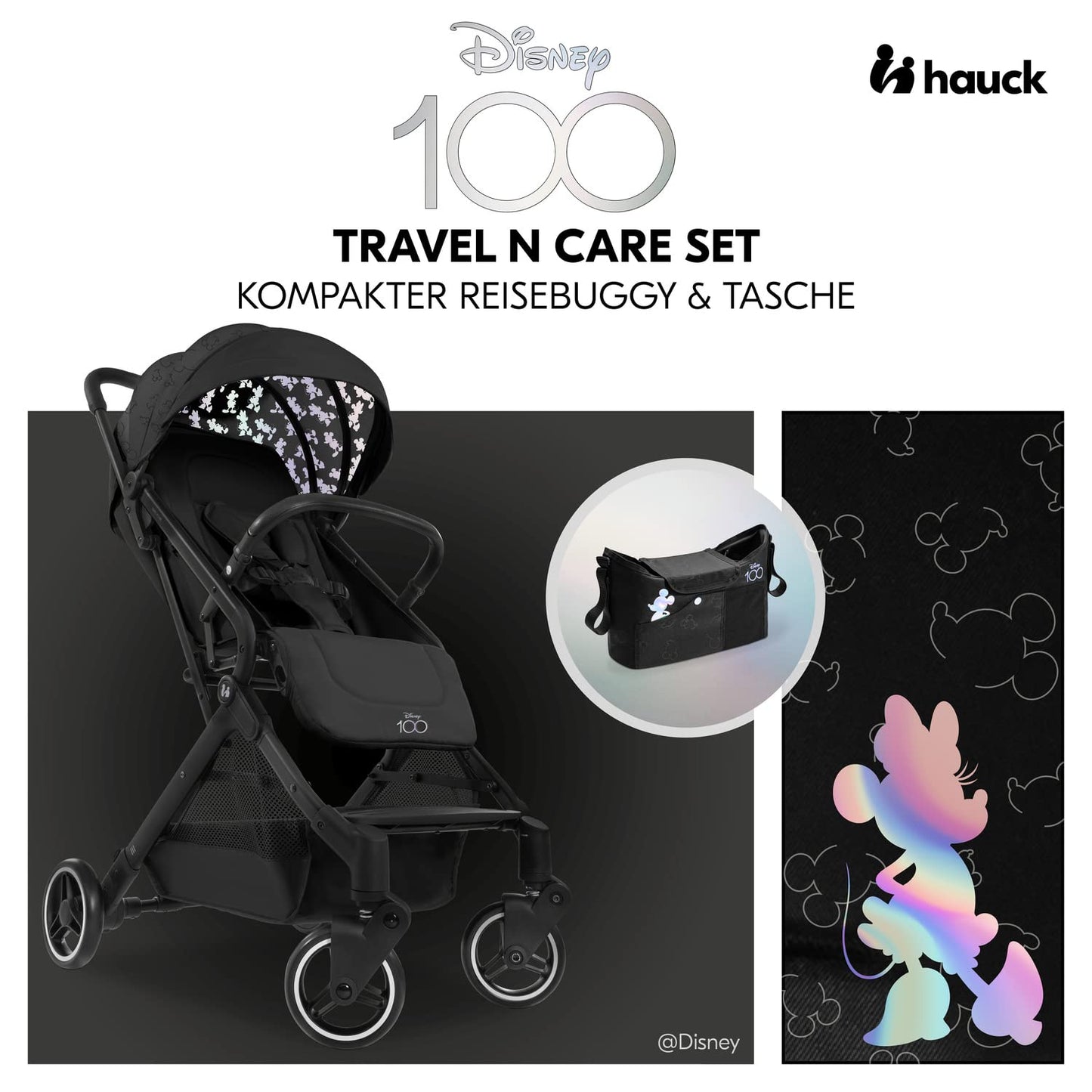 Hauck Travel N Care Dark Olive Kinderwagen – Leichter Reise Buggy für Kinder ab Geburt bis 22 kg mit Liegefunktion, kompakt und UPF 50+