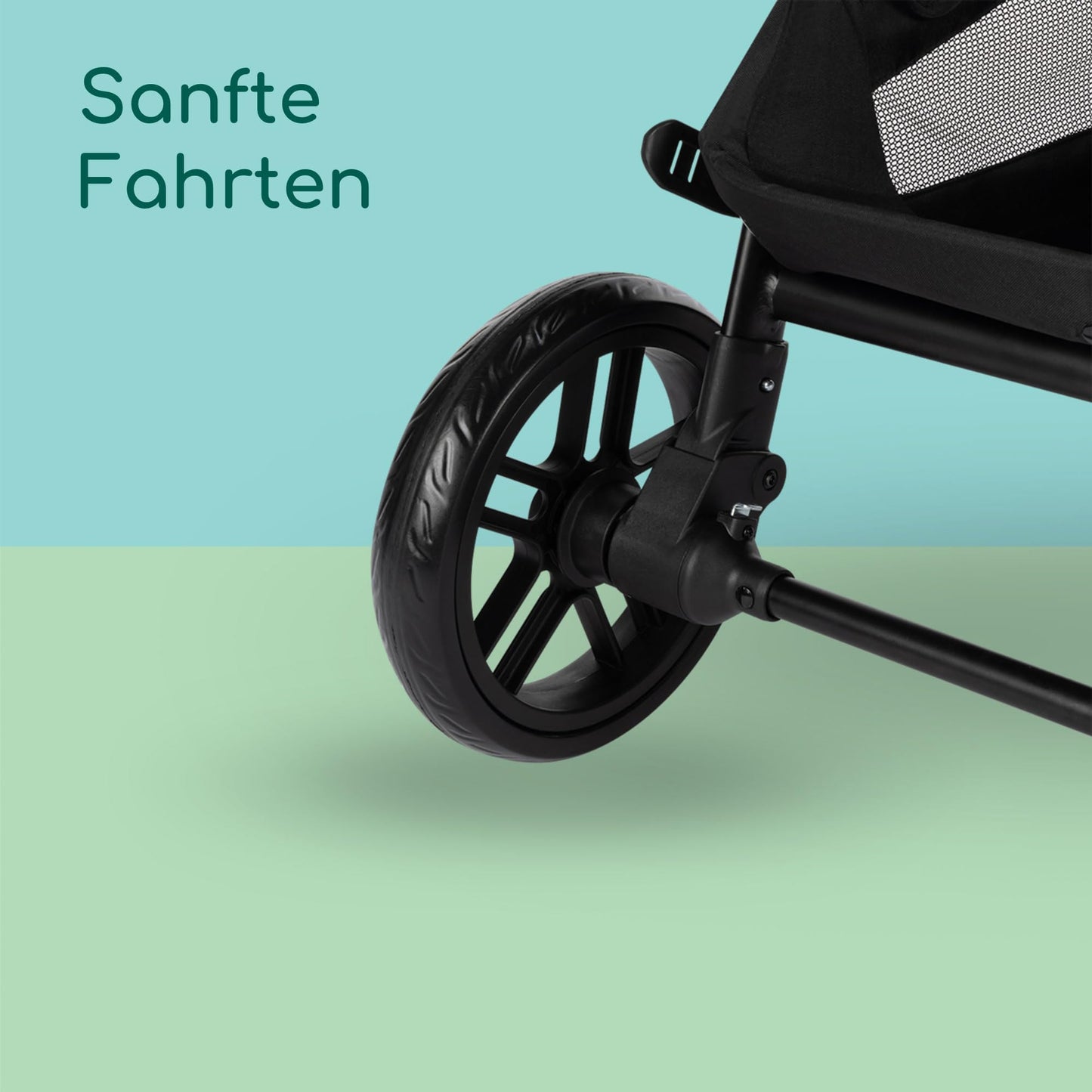 Bebeconfort Luvia Trio, Kinderwagen 3 in 1, 0–4 Jahre (0–22 kg), Baby Kinderwagen, Babyschale, Kinderwagenaufsatz, Smartes Faltsystem, Verstellbarer Schieber, Stoßdämpfung auf Rädern, Mineral Graphite