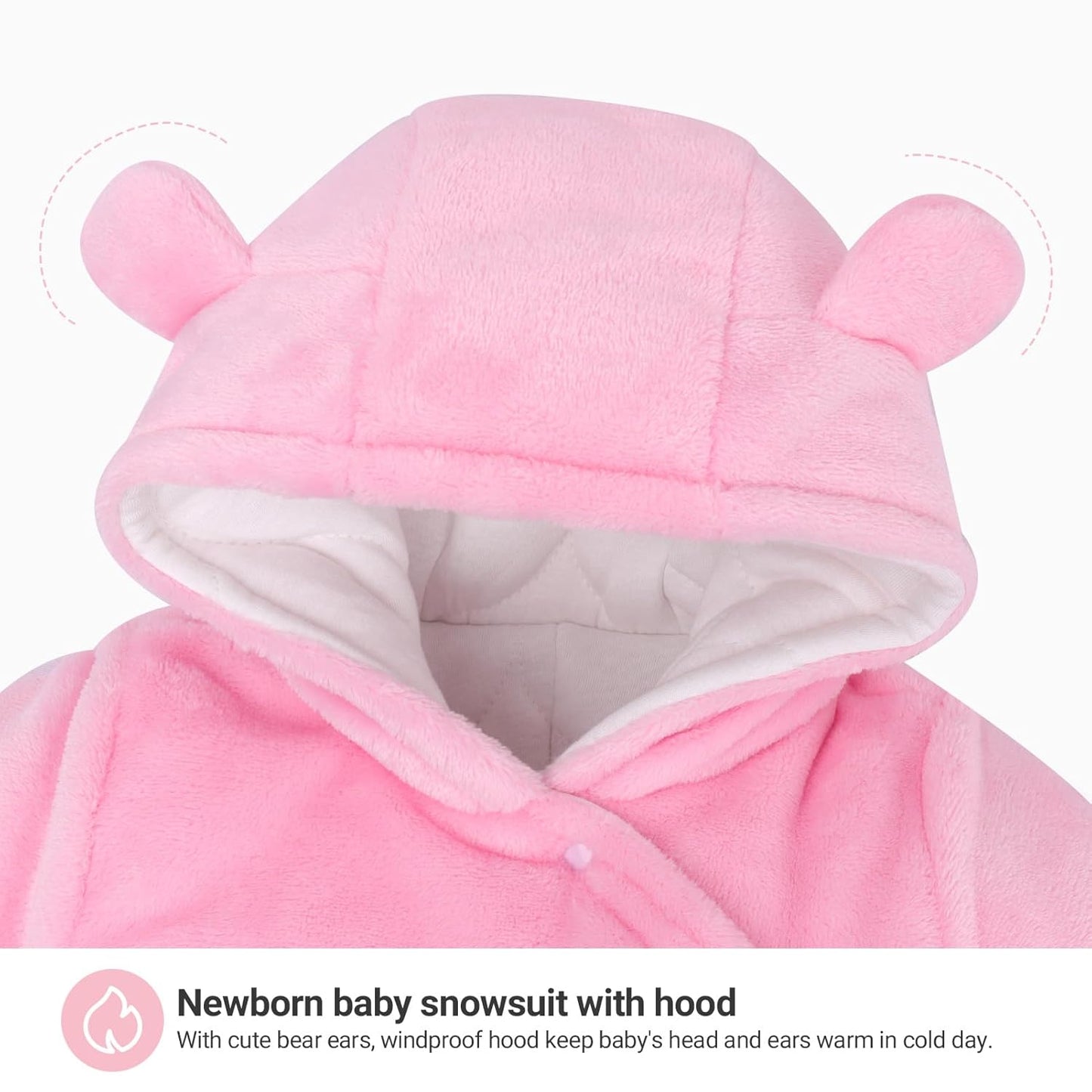 Baby Overall Winter Mit Kapuze Schneeanzug Flanell Strampler Spieler Spielanzug Mit Füße Karikatur Jumpsuit Kleidung 0-3 Monate