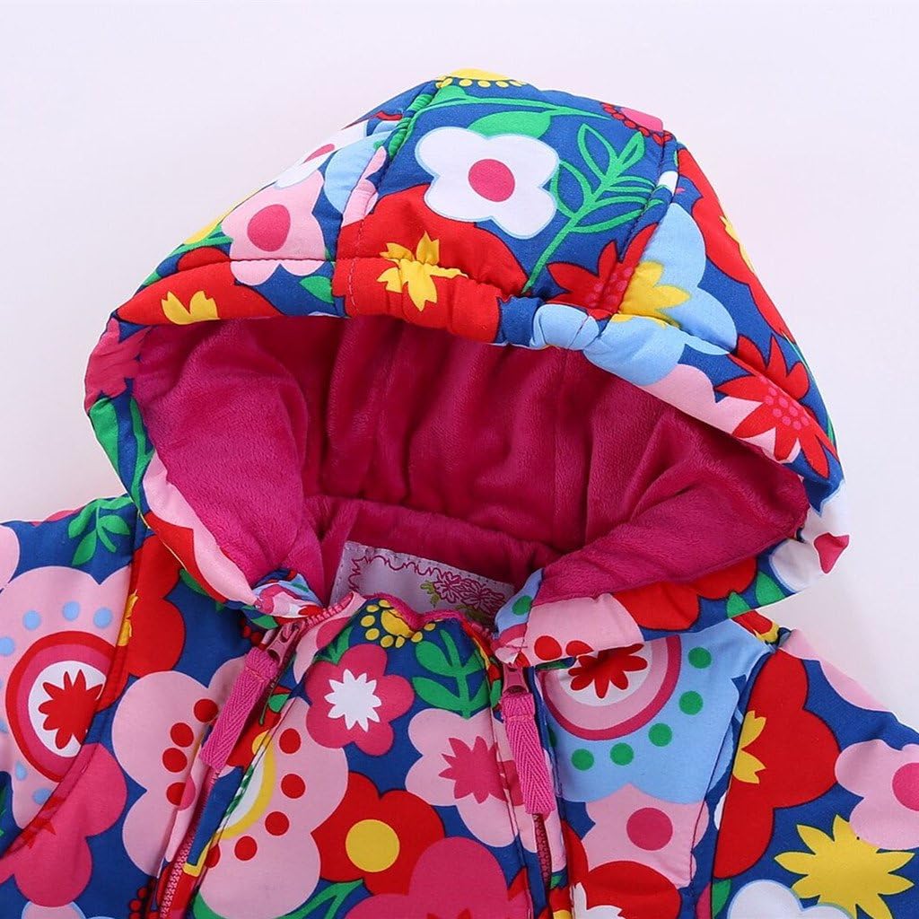 Baby Winter Overall Mit Kapuze Schneeanzüge mit Handschuhen und Füßlinge Mädchen Jungen Warm Kleidungsset