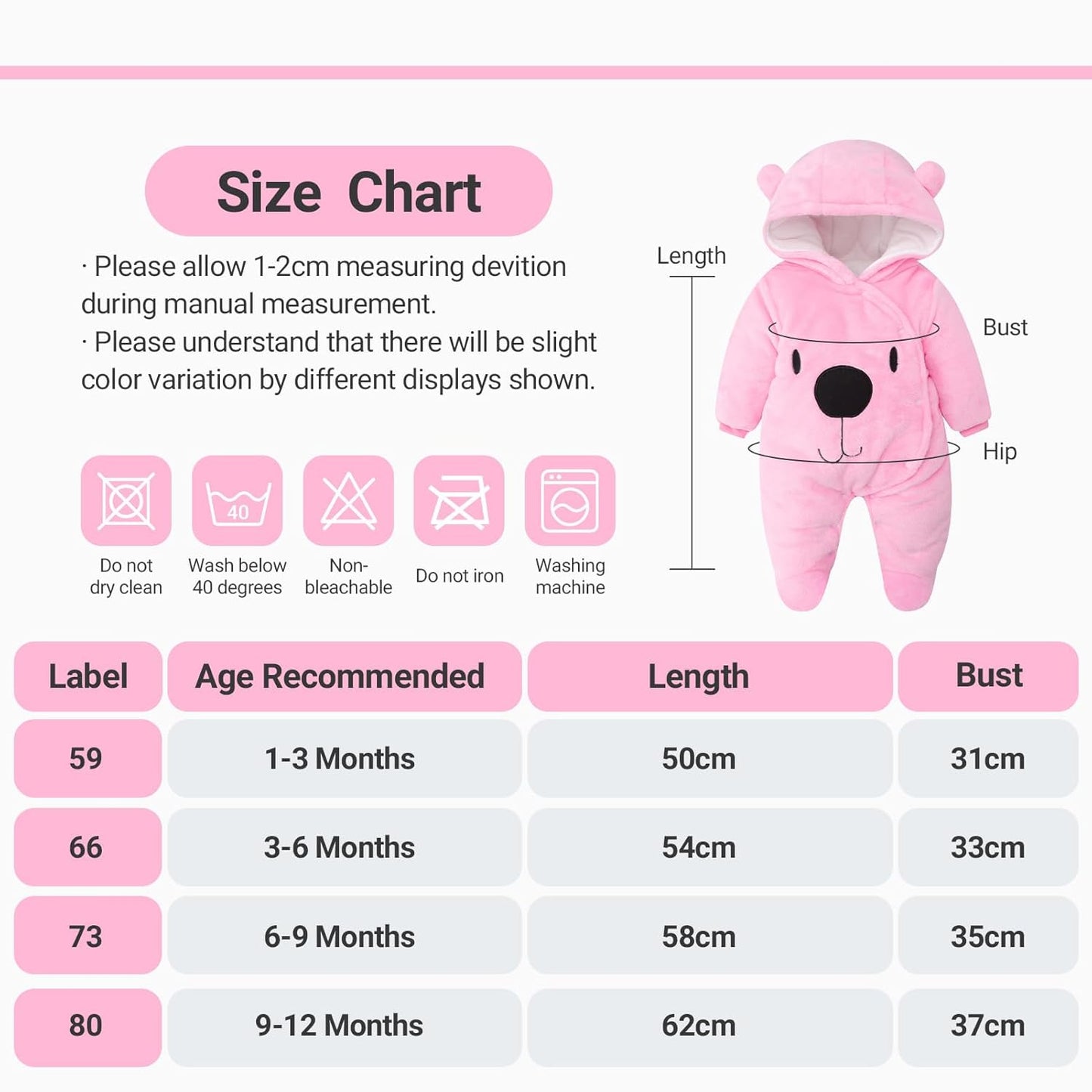 Baby Overall Winter Mit Kapuze Schneeanzug Flanell Strampler Spieler Spielanzug Mit Füße Karikatur Jumpsuit Kleidung 0-3 Monate