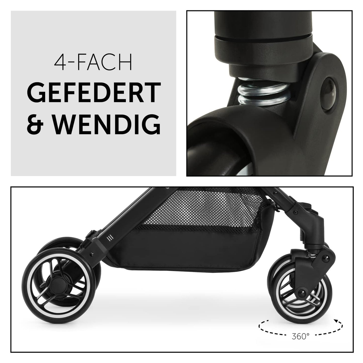 Hauck Travel N Care Dark Olive Kinderwagen – Leichter Reise Buggy für Kinder ab Geburt bis 22 kg mit Liegefunktion, kompakt und UPF 50+
