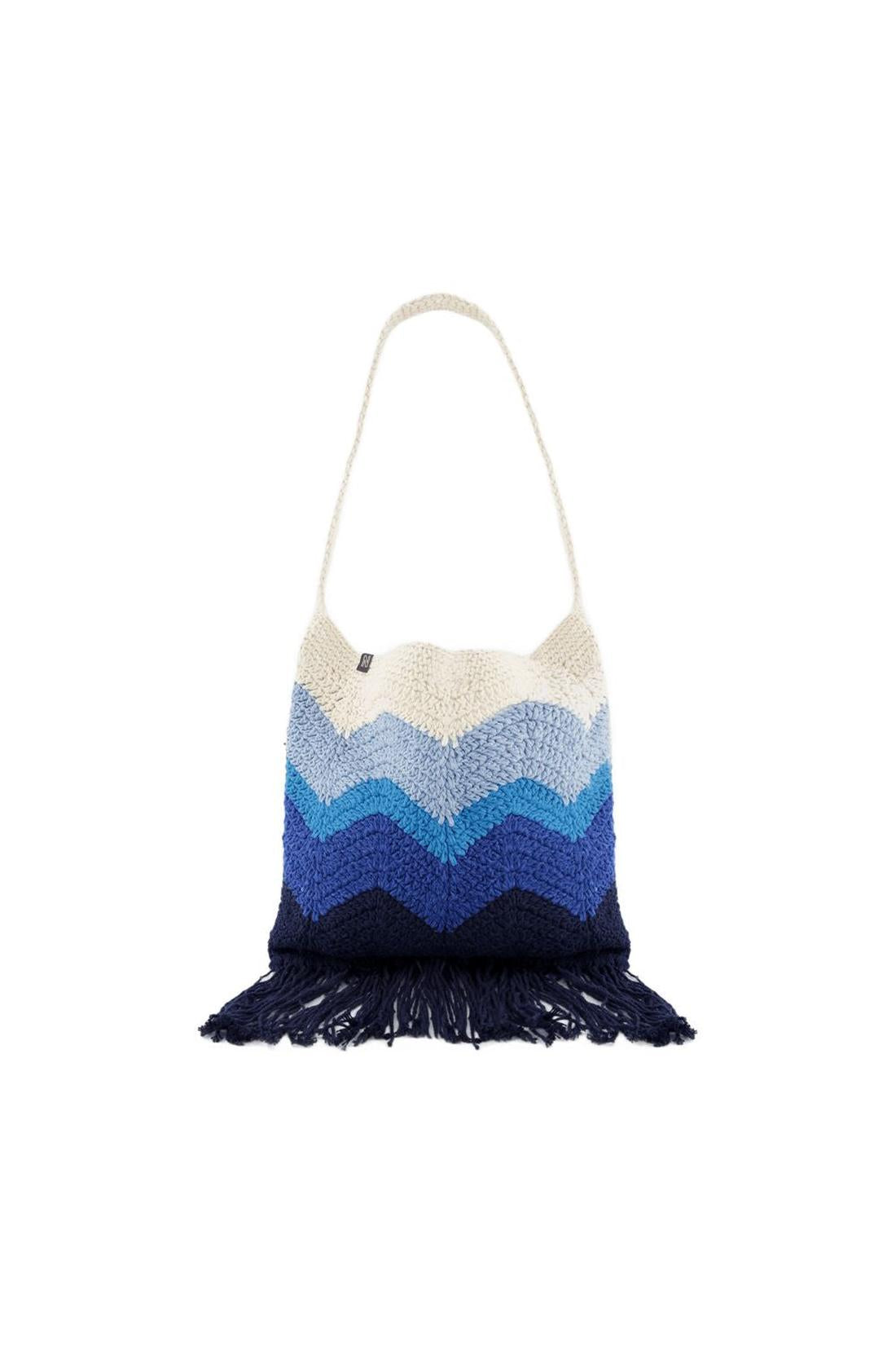 Priya Hobo Bag - Nannacay - Blue - Cotton
