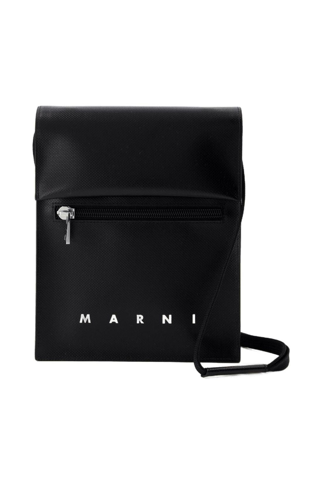 Pouch On Strap Schultertasche - Marni - Synthetik - Schwarz