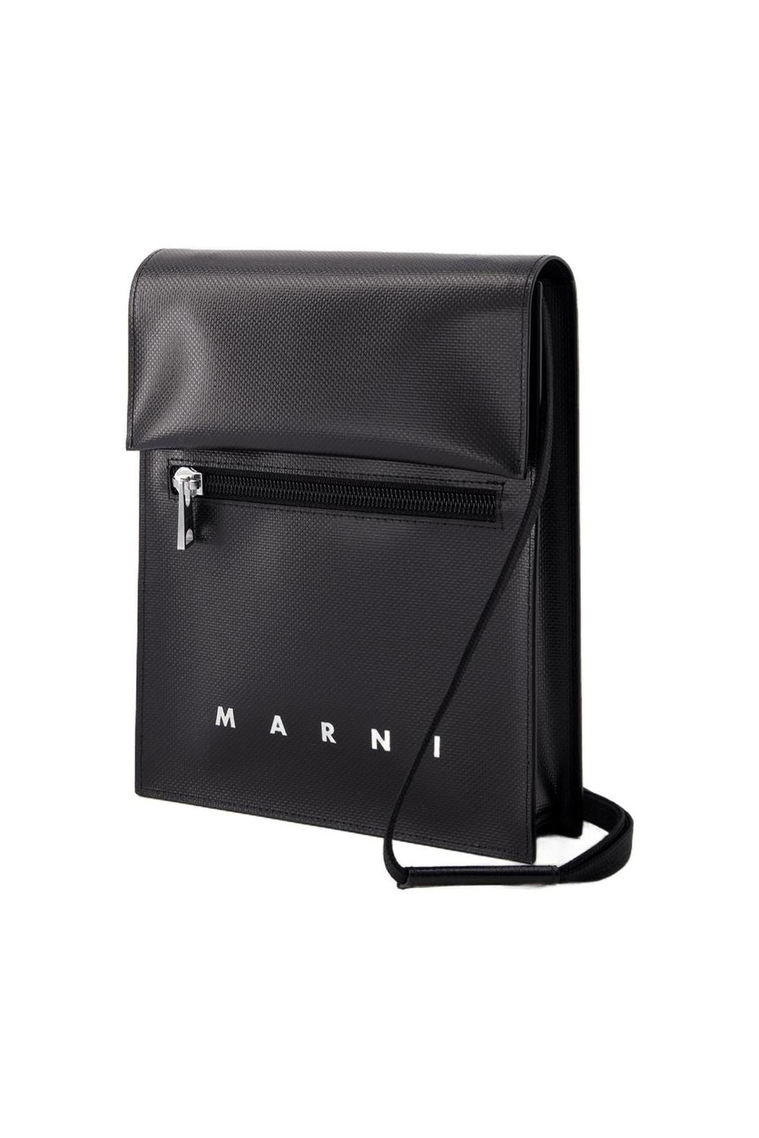Pouch On Strap Schultertasche - Marni - Synthetik - Schwarz