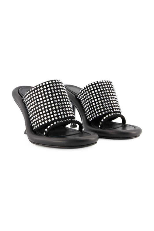 Bumper Crystal Mules - J.W. Anderson - Black - Leather