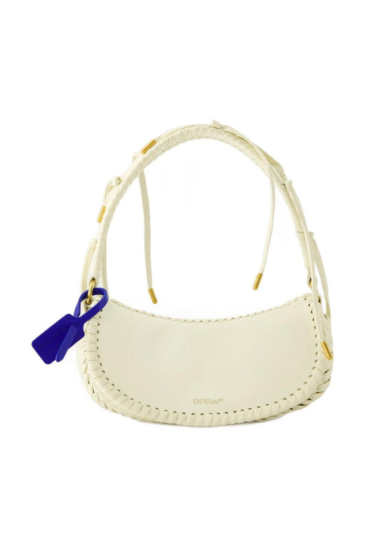 Edge Weaving Schultertasche - Off White - Leder - Beige