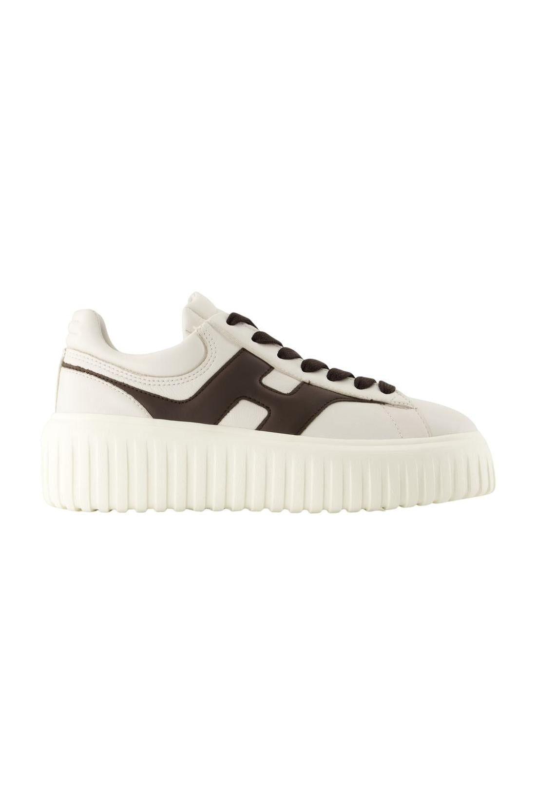 Sneakers H Stripes - Hogan - Leder - Weiß