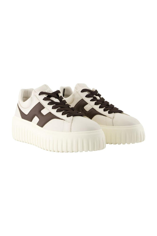 Sneakers H Stripes - Hogan - Leder - Weiß