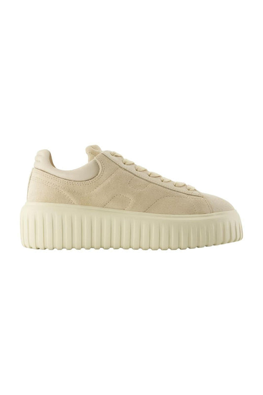 Sneakers H Stripes - Hogan - Leder - Beige
