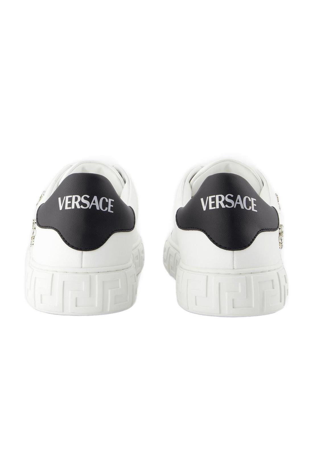 Sneakers La Greca - Versace - Stoff - Weiß