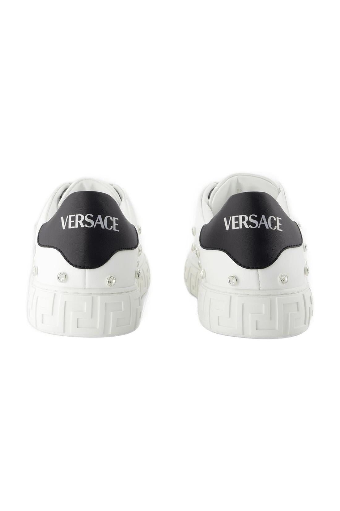 Sneakers - Versace - Leder - Weiß