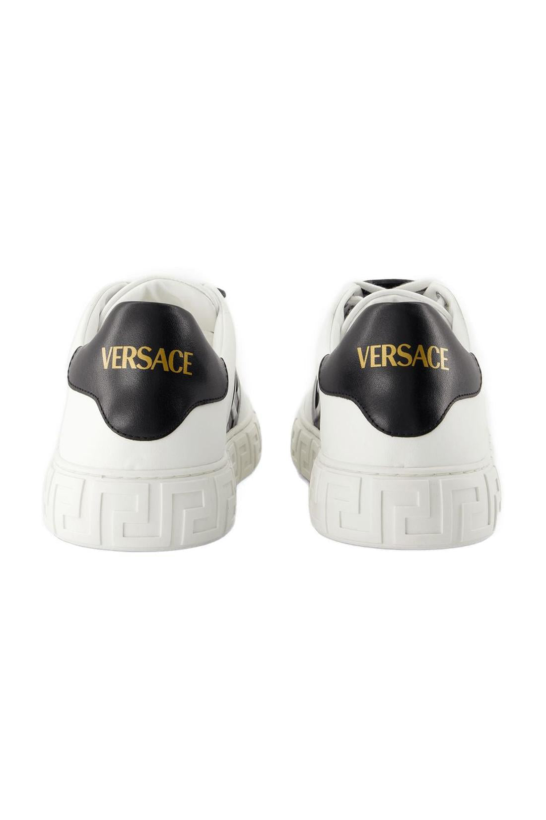 Sneakers - Versace - Leder - Weiß