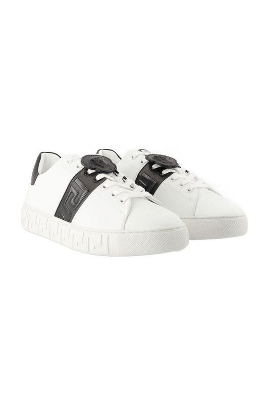 Sneakers - Versace - Leder - Weiß