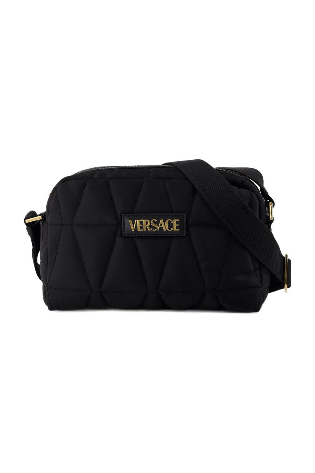 Schultertasche - Versace - Nylon - Schwarz