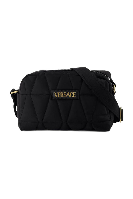 Schultertasche - Versace - Nylon - Schwarz