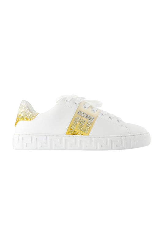 Free Bio Sneakers - Versace - Seide - Weiß
