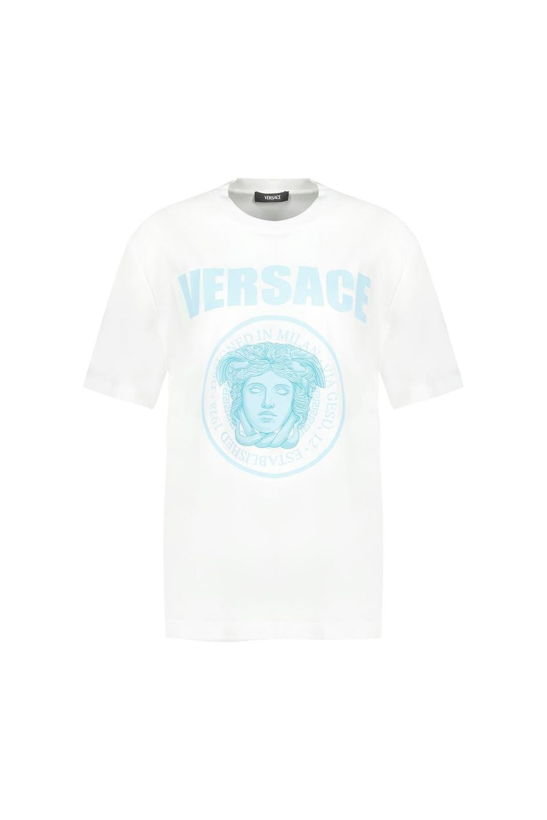 Medusa Rock T-Shirt - Versace - Baumwolle - Weiß