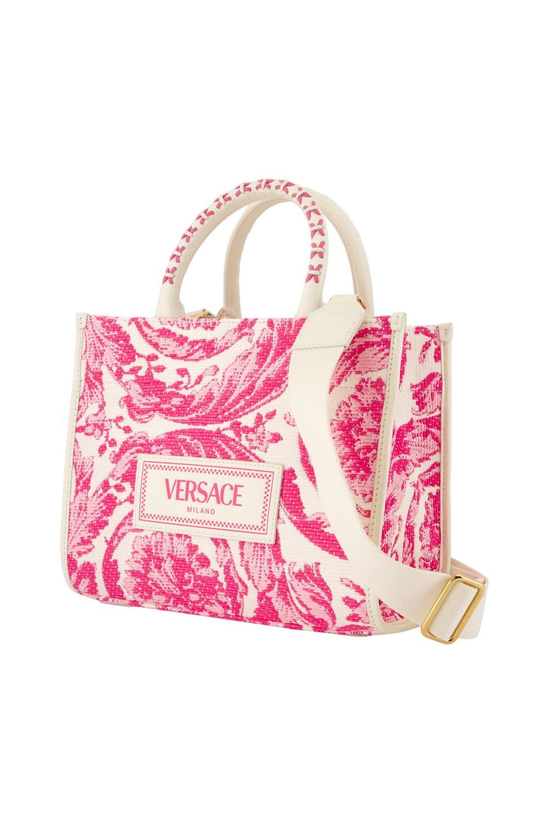 Einkaufstasche - Versace - Leder - Rosa