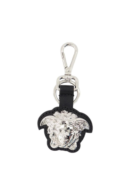 Schlüsselanhänger Charm - Versace - Leder - Schwarz