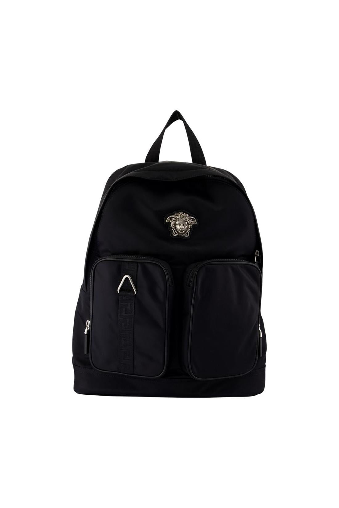 Rucksack - Versace - Nylon - Schwarz