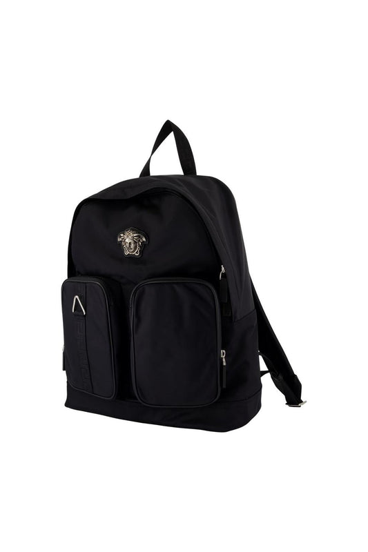 Rucksack - Versace - Nylon - Schwarz