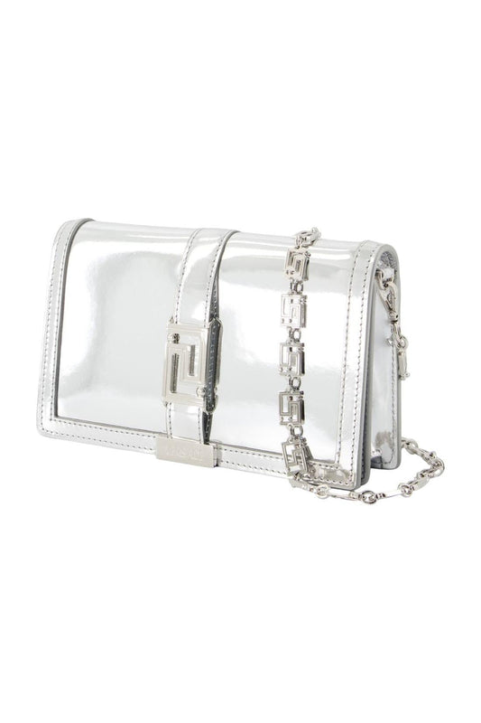 Wallet On Chain - Versace - Leder - Silber