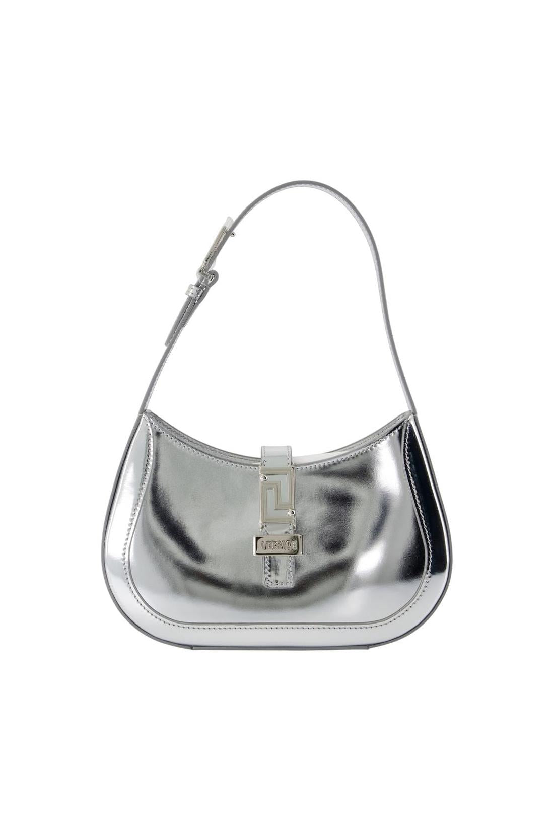 Small Schultertasche - Versace - Leder - Silber