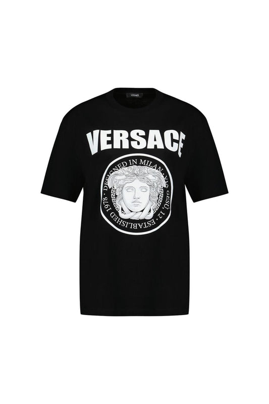 Medusa Rock T-Shirt - Versace - Baumwolle - Schwarz