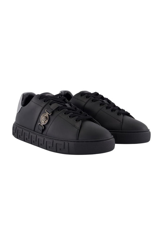 Sneakers - Versace - Leder - Schwarz