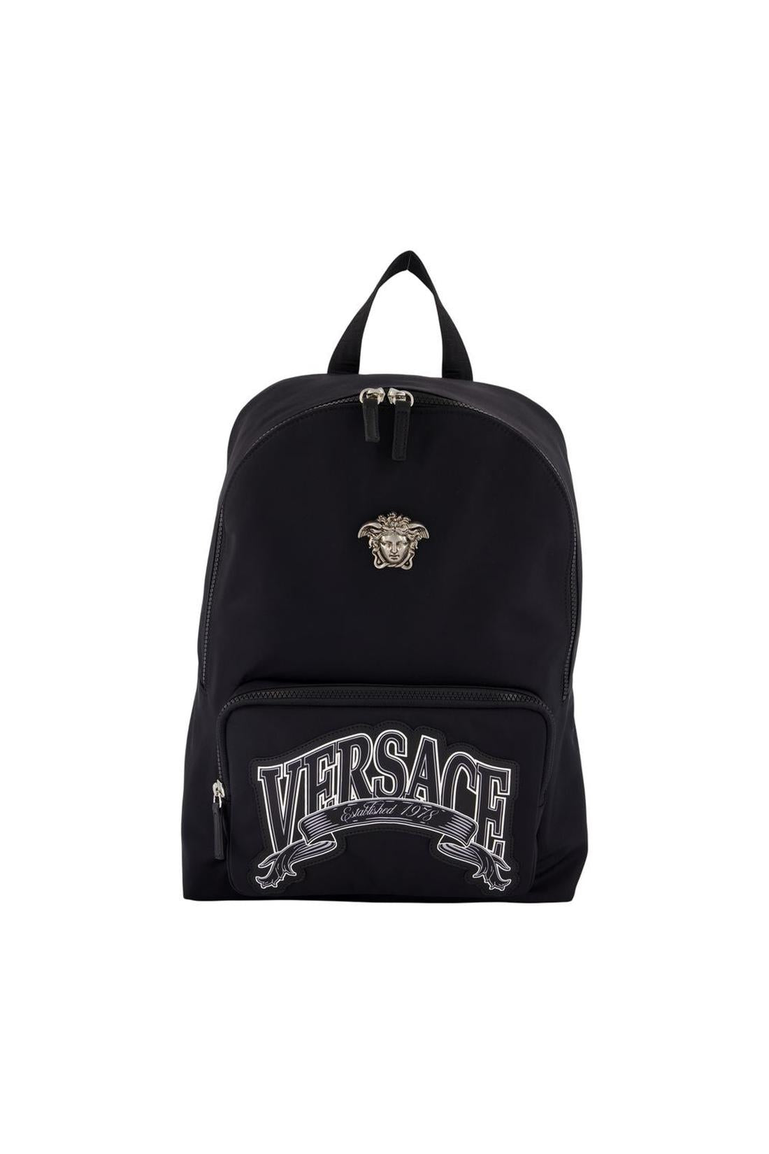 Rucksack - Versace - Nylon - Schwarz