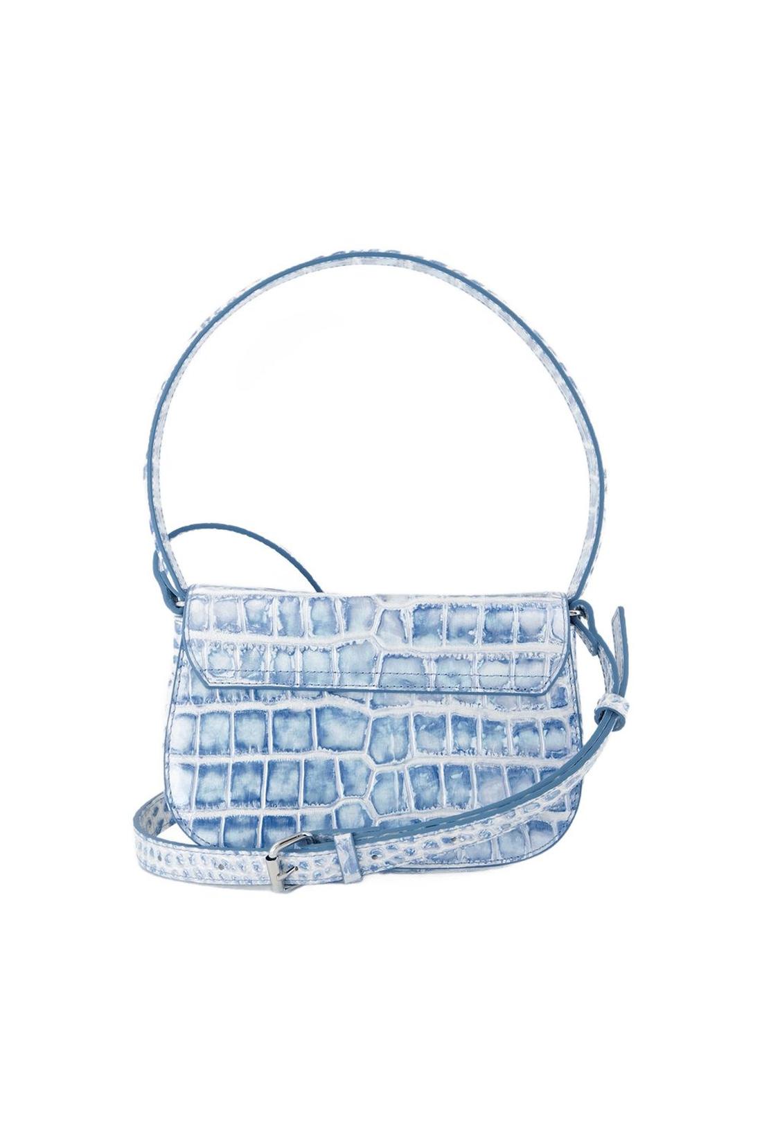 1dr Schultertasche - Diesel - Leder - Blau