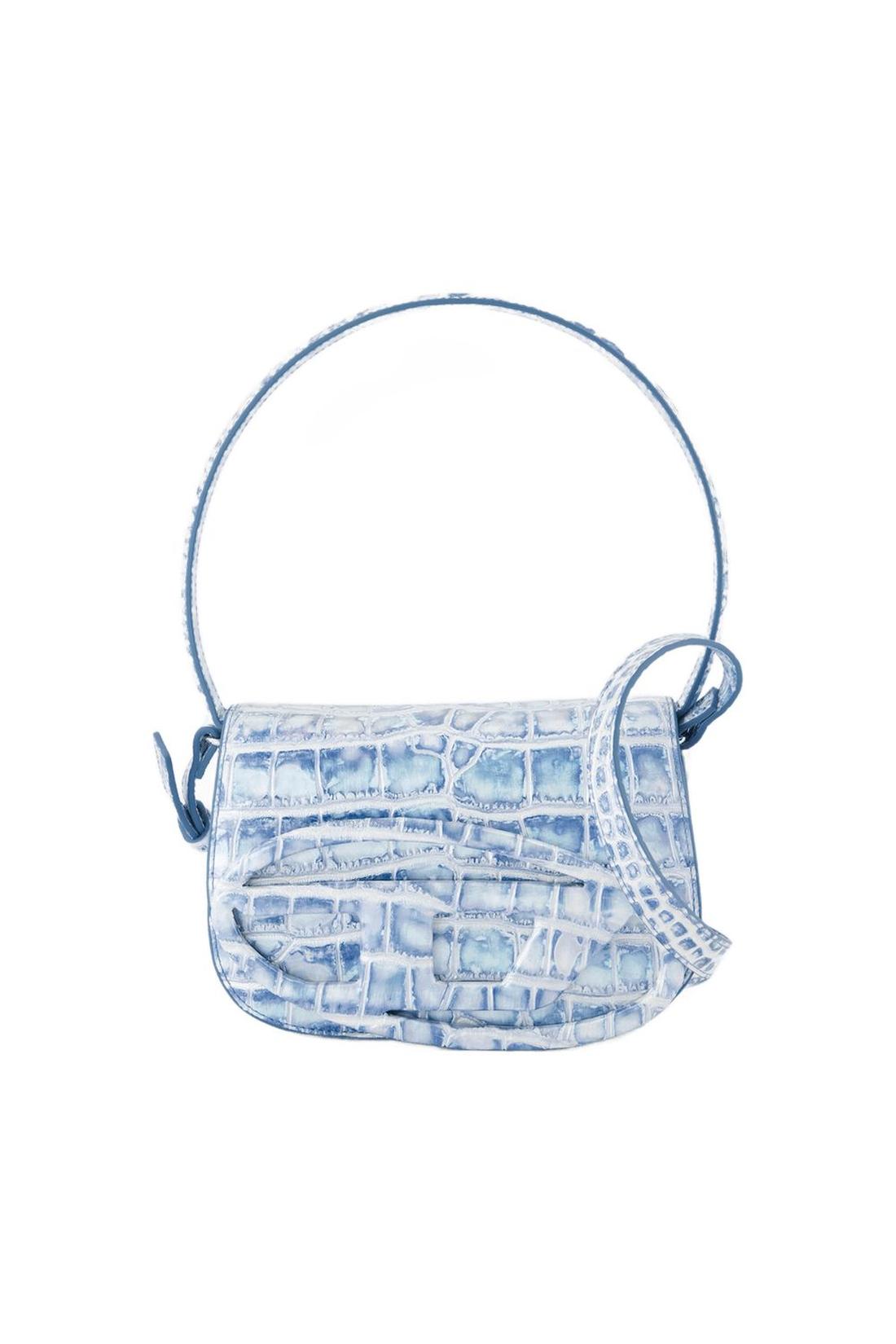 1dr Schultertasche - Diesel - Leder - Blau