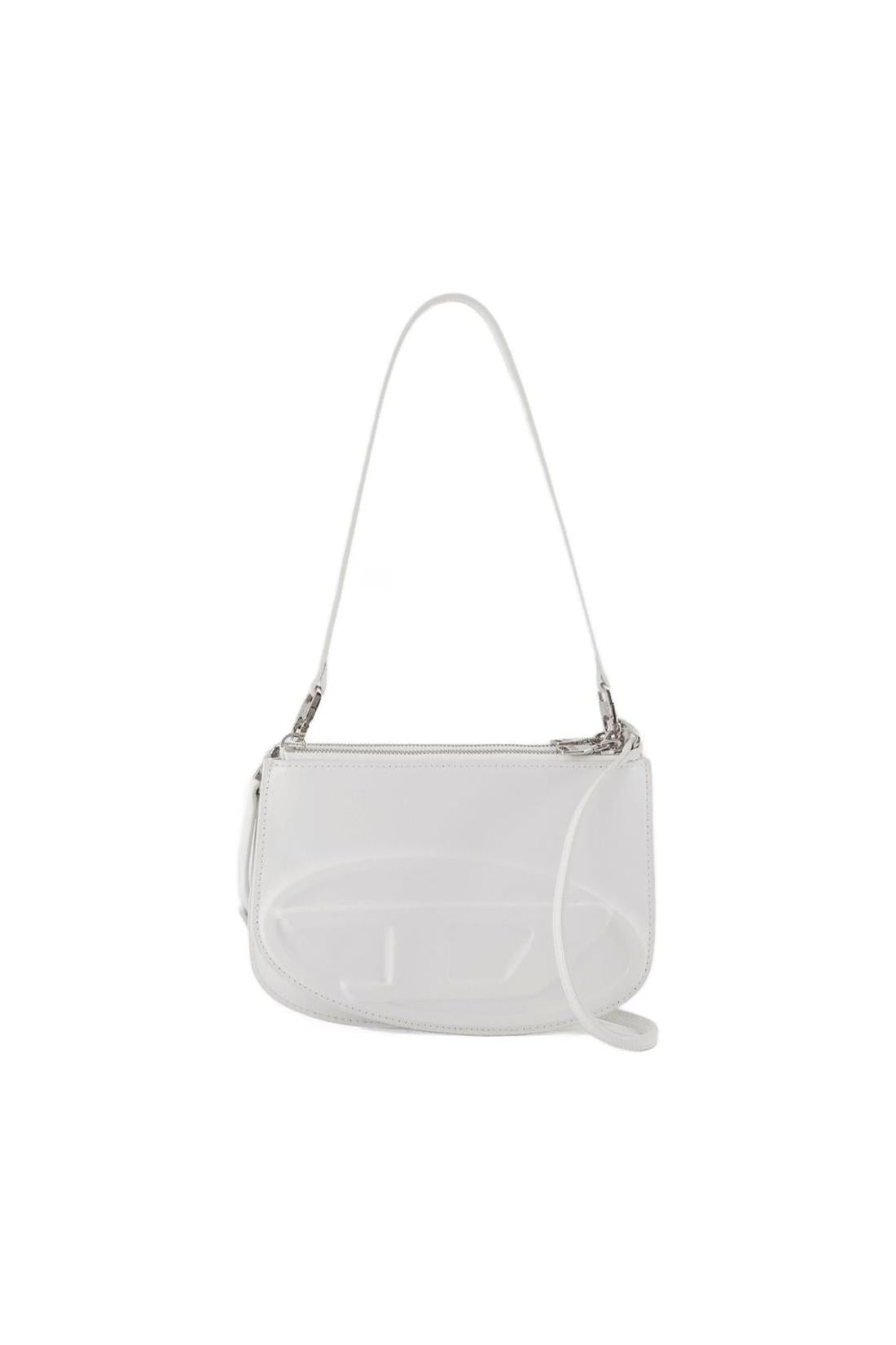 1DR Twin Schultertasche - DIESEL - Leder - Weiß