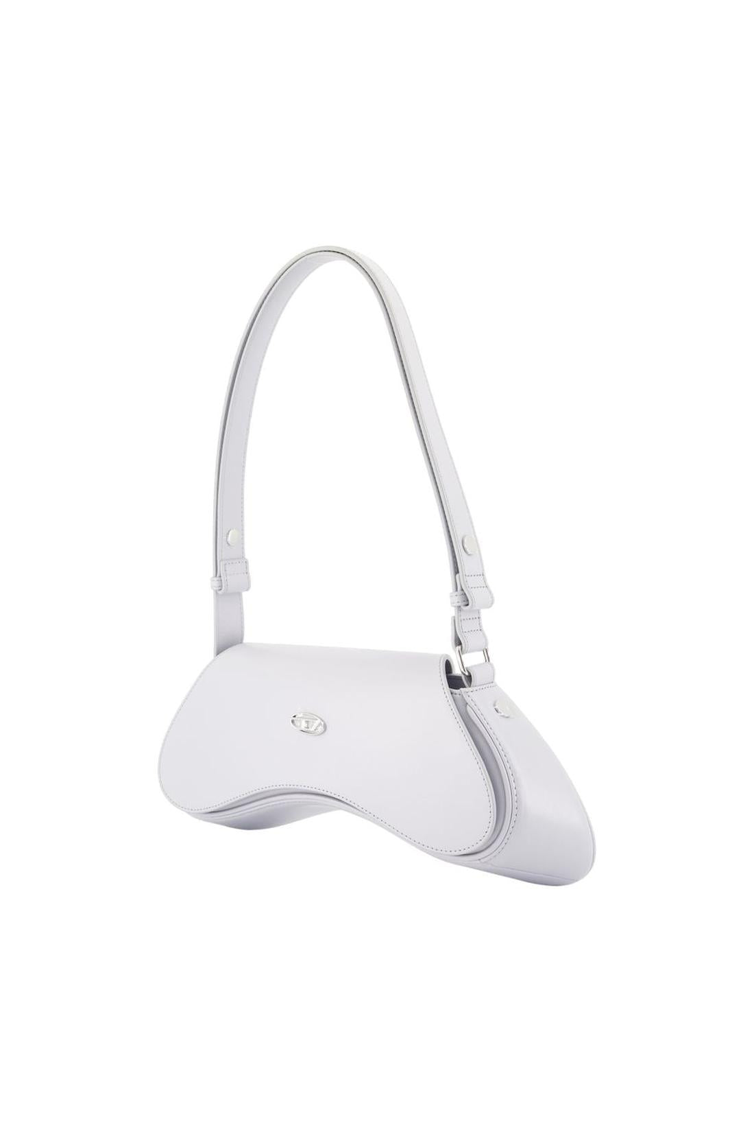 Play Schultertasche - DIESEL - Leder - Grau